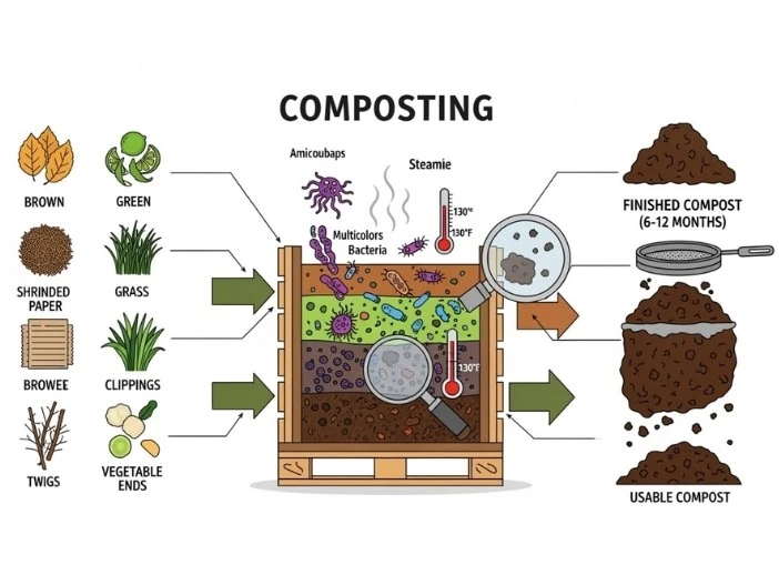 How a compost bin works How a compost bin works
